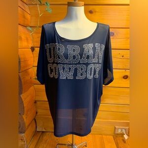 Double D Ranch Urban Cowboy Mesh T-shirt Size S
